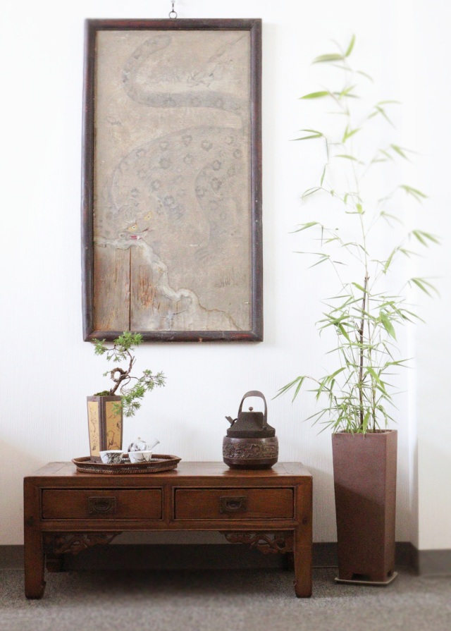 李朝　文机　　韓国アンティーク家具　机　テーブル　李朝家具　古道具　