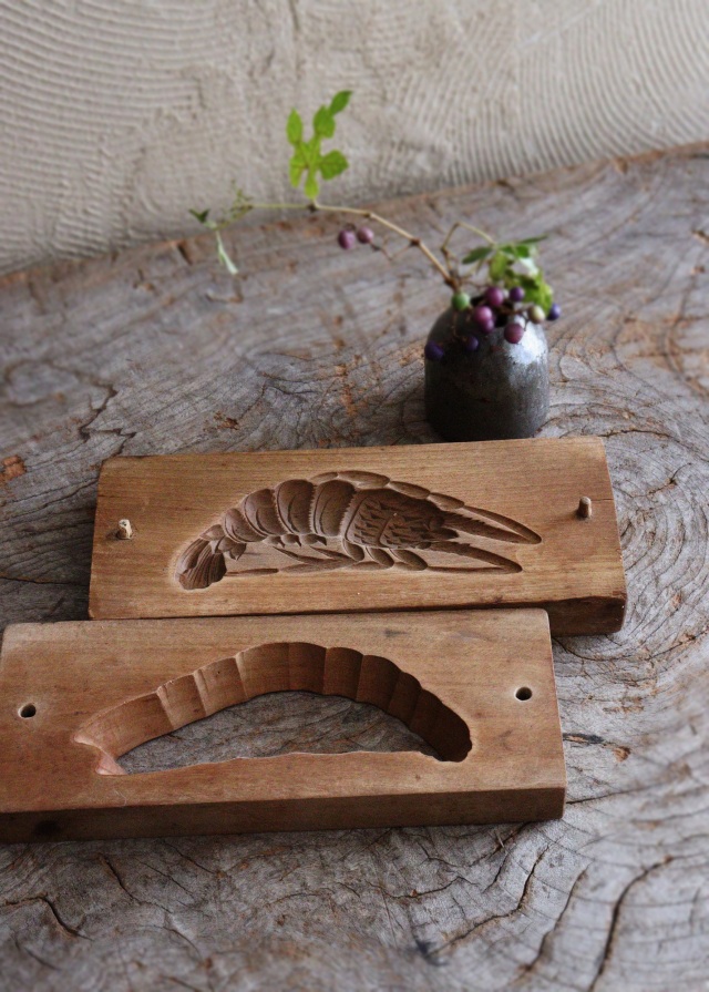 菓子型　海老　民藝　古道具　インテリア小物　お菓子