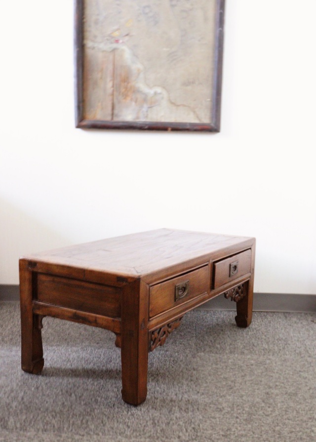 李朝　文机　　韓国アンティーク家具　机　テーブル　李朝家具　古道具　