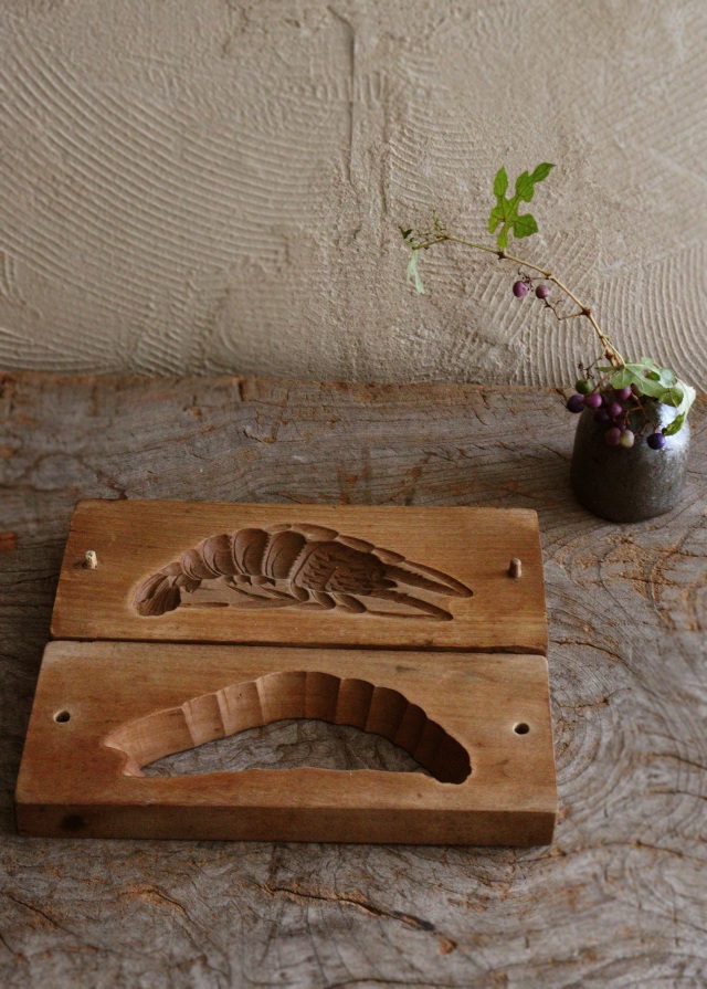 菓子型　海老　民藝　古道具　インテリア小物　お菓子