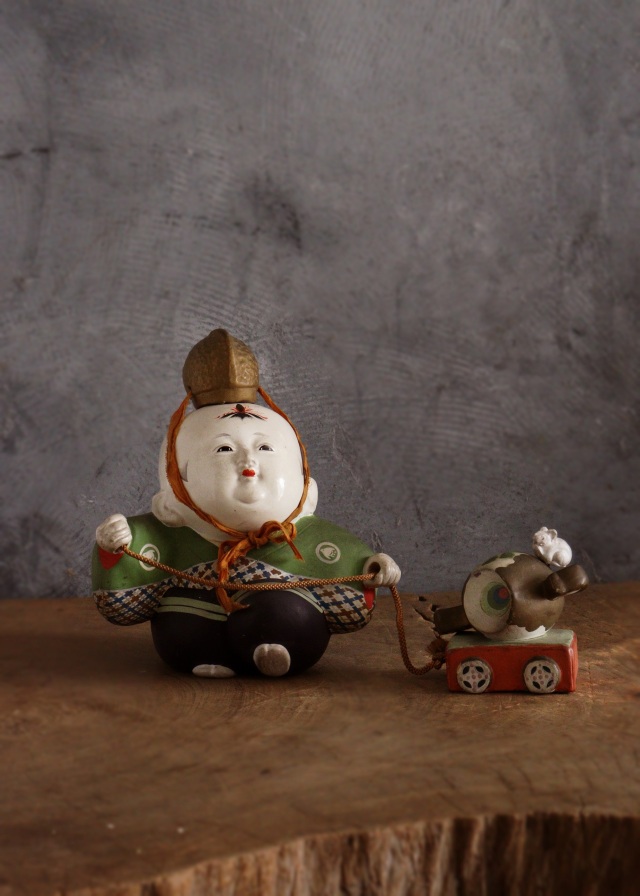 京焼有泉作 御所人形 共箱付