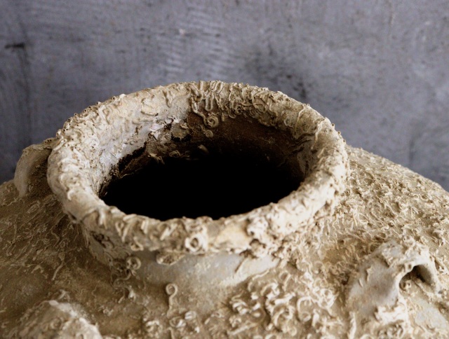 海底遺跡　海上がり壷　古陶磁　四耳壷　骨董　古美術　中国美術