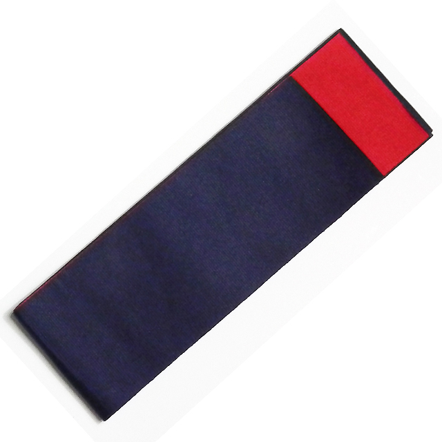 リバーシブル帯　紺×赤