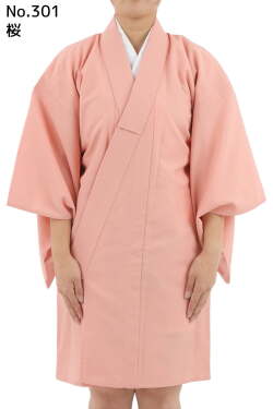 着物ちりめん　日本製　女性用  小～特大　色着物 レディース 弓道 弓具 弓道着 ピンク 若草 水色 紺 紫 【在庫品】【H-292】