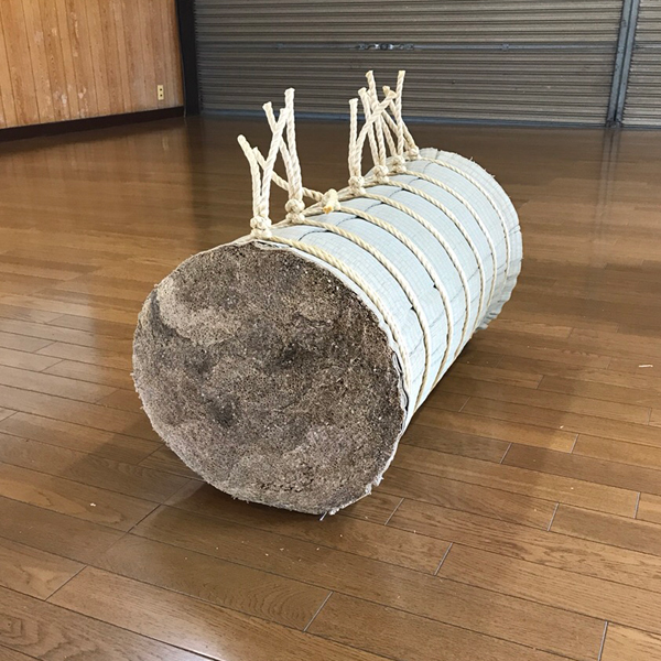 I-083】弓道 巻藁 小 ゴザ仕様 【サイズ】直径約36cm 長さ約70cm 