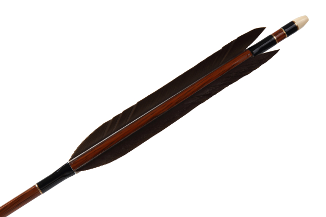 弓道矢ハヤブサカーボン黒手羽97cm8025｜その他