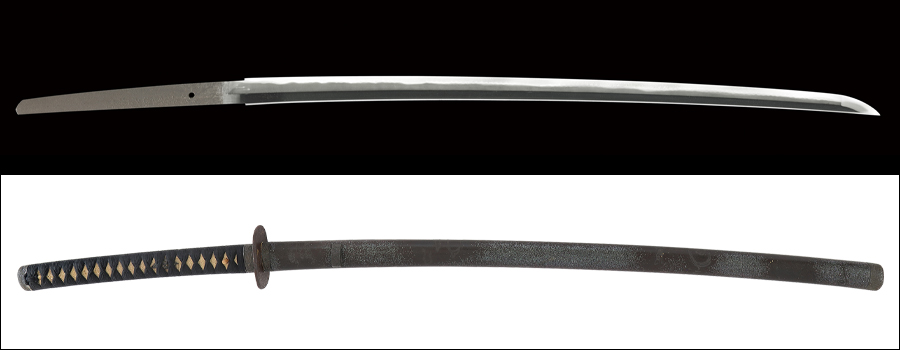 【売約済】商品番号：Q-028　刀　伯耆国住尚春作(大慶直胤門人)　拵え付き