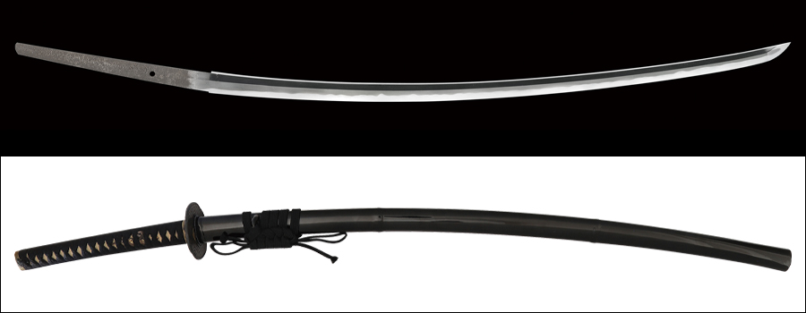 商品番号：Q-145　刀　(太刀銘)備後住三次横山宗左衛門藤原祐秀　友成五十六代孫　安政六年(一八五九)　特別保存刀剣鑑定書付き　拵え付き