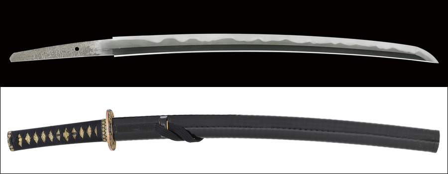 【売約済】商品番号：Q-181　脇差　岡本亀右衛(門)安儔　享和元秊(年)二月日(一八〇一)　於摂陽造　特別保存刀剣鑑定書及び日本刀剣保存会鑑定書(優秀作)付き