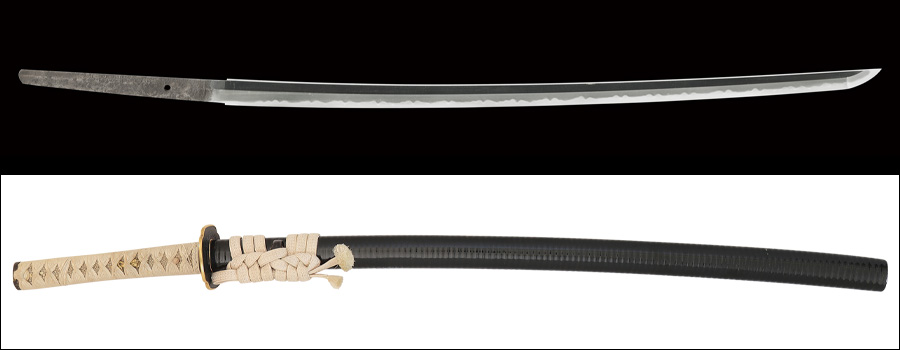 【売約済】商品番号：Q-208　刀　(太刀銘)阿州吉川六郎源祐芳作之　 慶応二年寅二月吉日(一八六六)　特別保存刀剣鑑定書付き　拵え付き