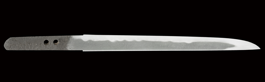 【売約済】商品番号：Q-441　短刀　備州長船春光(十郎左衛門尉)　天正十年八月日(一五八二)　保存刀剣鑑定書付き　探山先生鞘書き有り