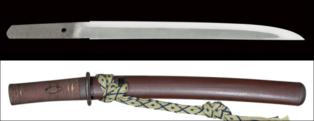 日本刀　短刀　銘広康　一文字　玉鋼製刀剣型ひとふり　備前長船限定カラー　証明書付 日本刀 銘広康 一文字 玉鋼製刀剣型ひとふり 備前長船限定カラー