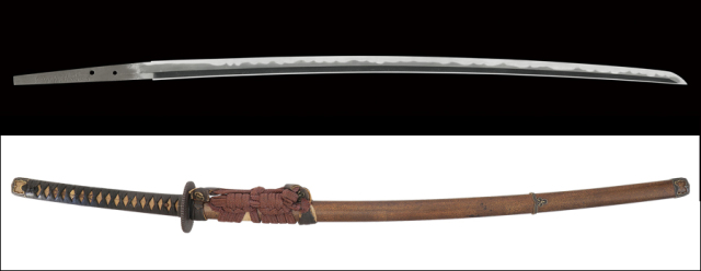 商品番号：Q-152　刀　関藤原吉国　拵え入り