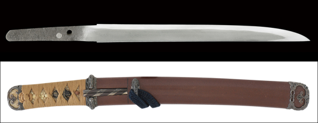 商品番号：P-899　脇差し　備州長船清光　天正七年八月日(一五七九)　藤代松雄鑑定書付き　拵え付き