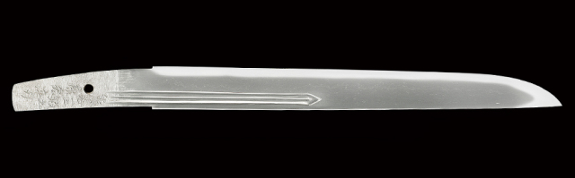 商品番号：Q-136　短刀　熊谷一二鍛之(盛重)　康宏淬刃(初代小林康宏)　昭和丙辰年三月(昭和五十一年)