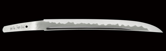 【売約済】商品番号：P-986　短刀（名物大青江写し）　法廣作之（宮入法廣）　辛未歳香魚季（平成三年）（一九九一）　無鑑査刀匠