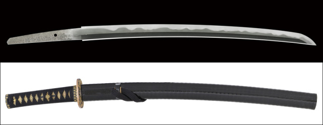 【売約済】商品番号：Q-181　脇差　岡本亀右衛(門)安儔　享和元秊(年)二月日(一八〇一)　於摂陽造　特別保存刀剣鑑定書及び日本刀剣保存会鑑定書(優秀作)付き