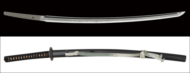 【売約済】商品番号：Q-223　刀　(太刀銘)次郎太郎直勝　天保己亥年春二月日(天保十年)(一八三九)　特別保存刀剣鑑定書付き　拵え付き