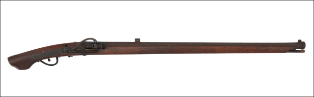 商品番号：Q-249　火縄銃　献延亨五辰年溝端作右衛門　巻張摂州住山田五兵衛作　レイ二十一 二