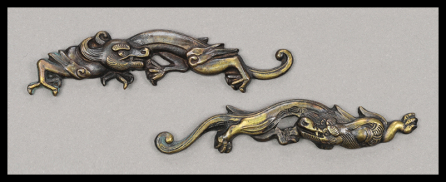 目貫　騎馬　刀装具　侍　武者　脇差し　ア12 目貫 騎馬 刀装具 侍 武者 脇差し ア12