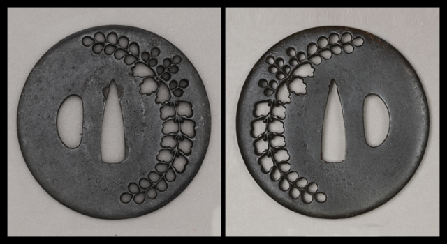 商品番号：T-1283　鍔：桐の図　銘・忠次