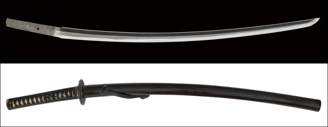 商品番号：V-2150　小太刀　備中国住右衛門尉平吉（以下切）（吉次）（青江）　嘉暦三年三月日（一三二八）　第六十八回重要刀剣指定品（令和四年）（二〇二二）　探山先生鞘書き有り　拵え付き