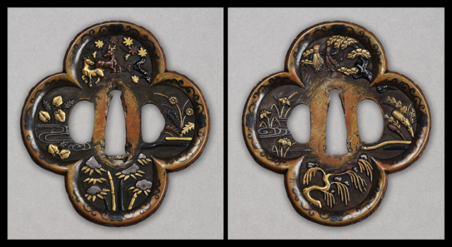 鍔：四季の図 Tsuba:Shiki no Zu