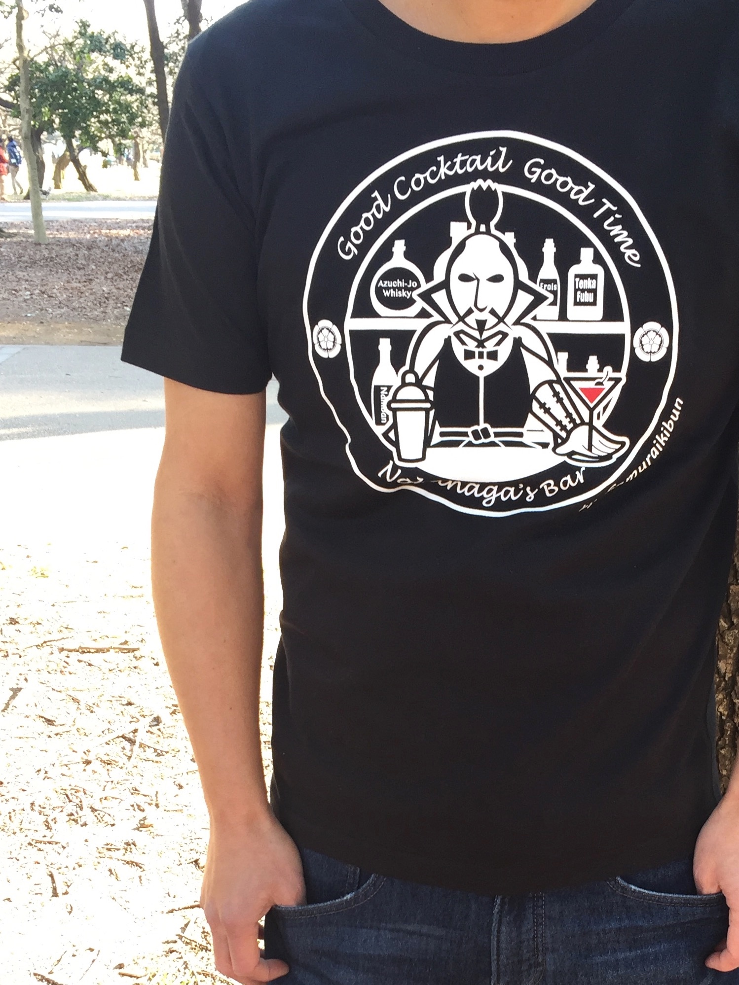 織田信長ｔシャツ Nobunaga S Barロゴtシャツ 侍気分オリジナル戦国武将グッズ