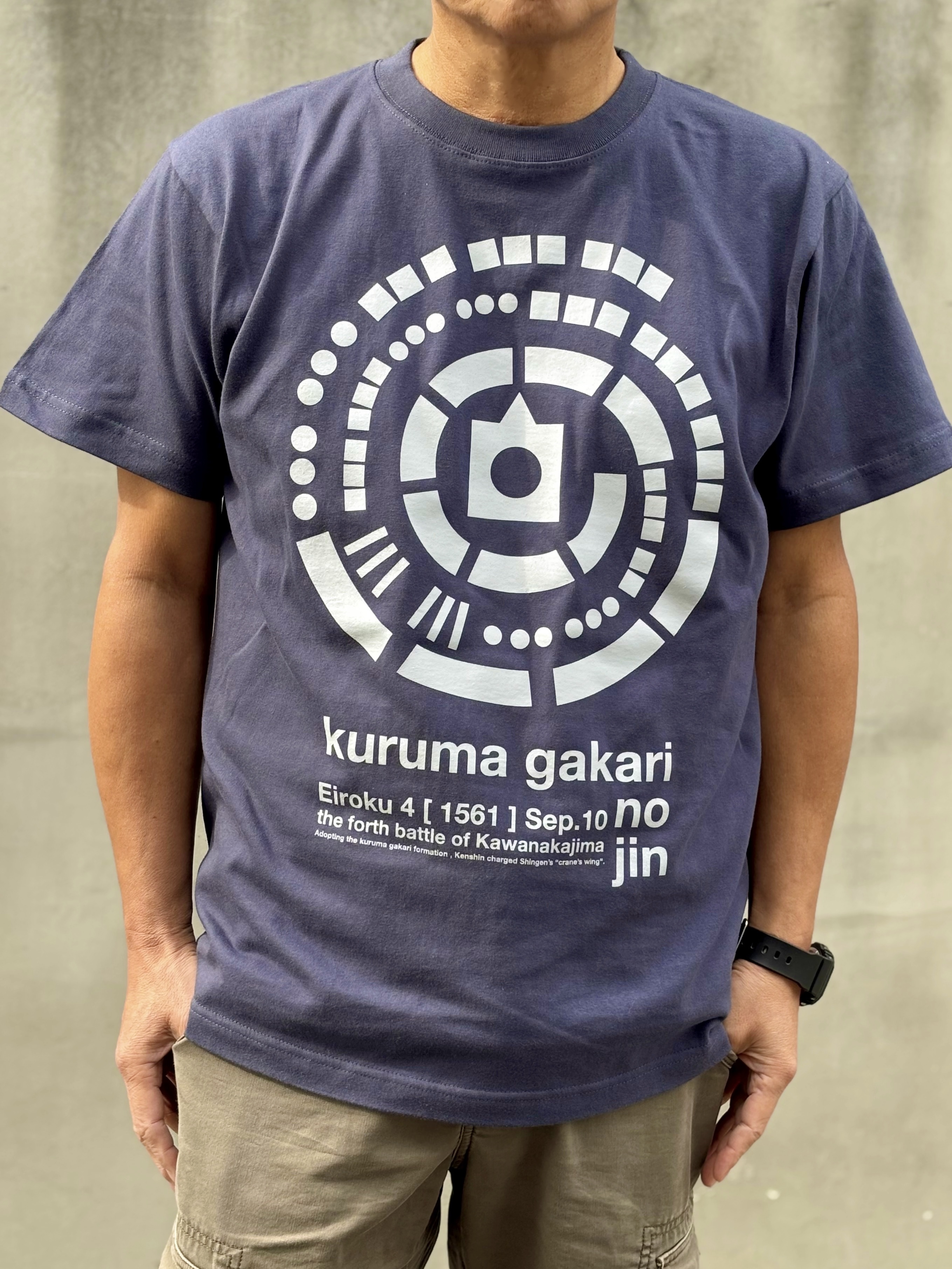 第四次川中島の戦い　車懸りの陣Tシャツ 侍気分戦国武将グッズ　