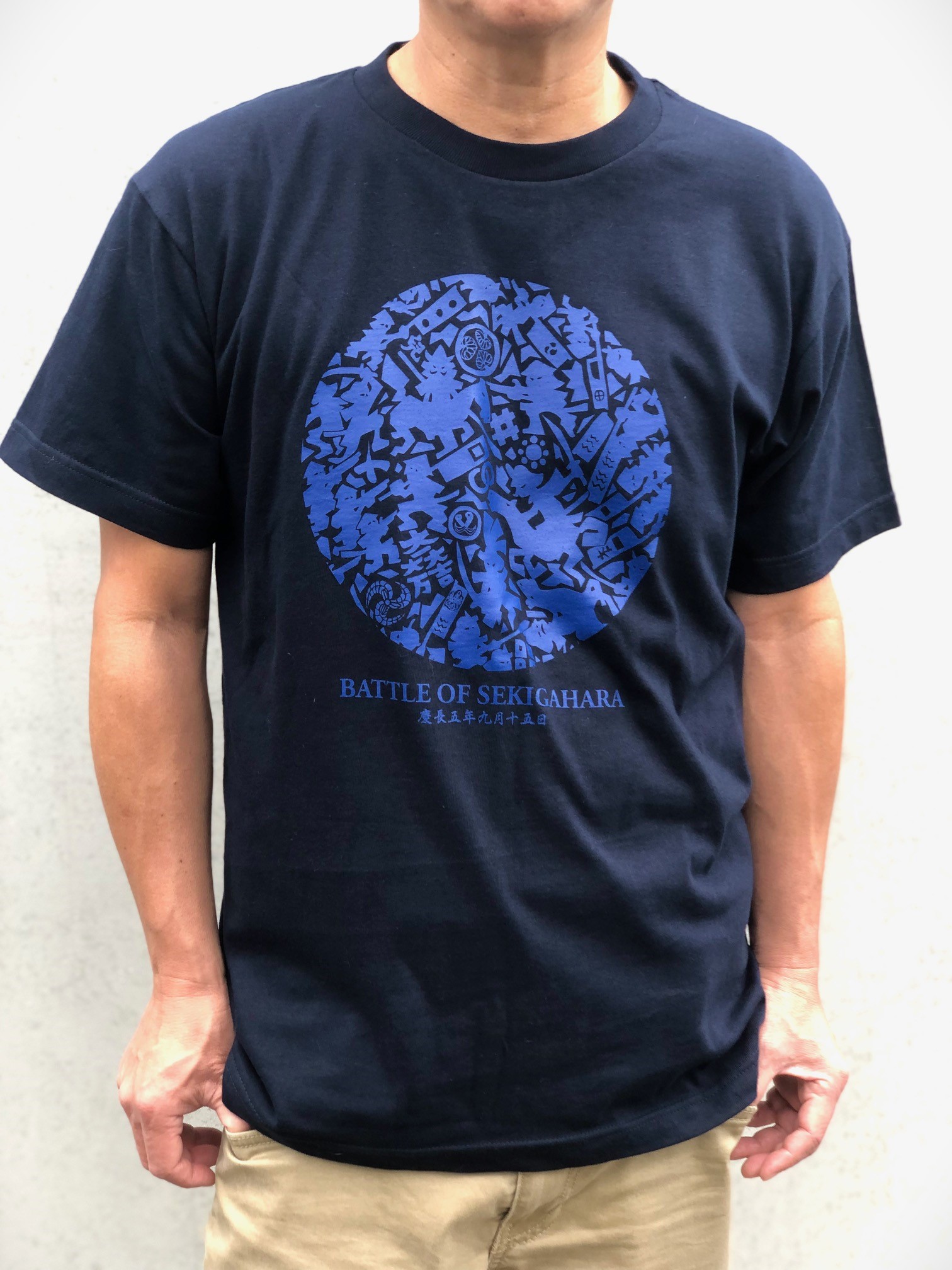 関ヶ原の戦いTシャツ　侍気分戦国武将グッズ 　天下分け目の関ヶ原合戦