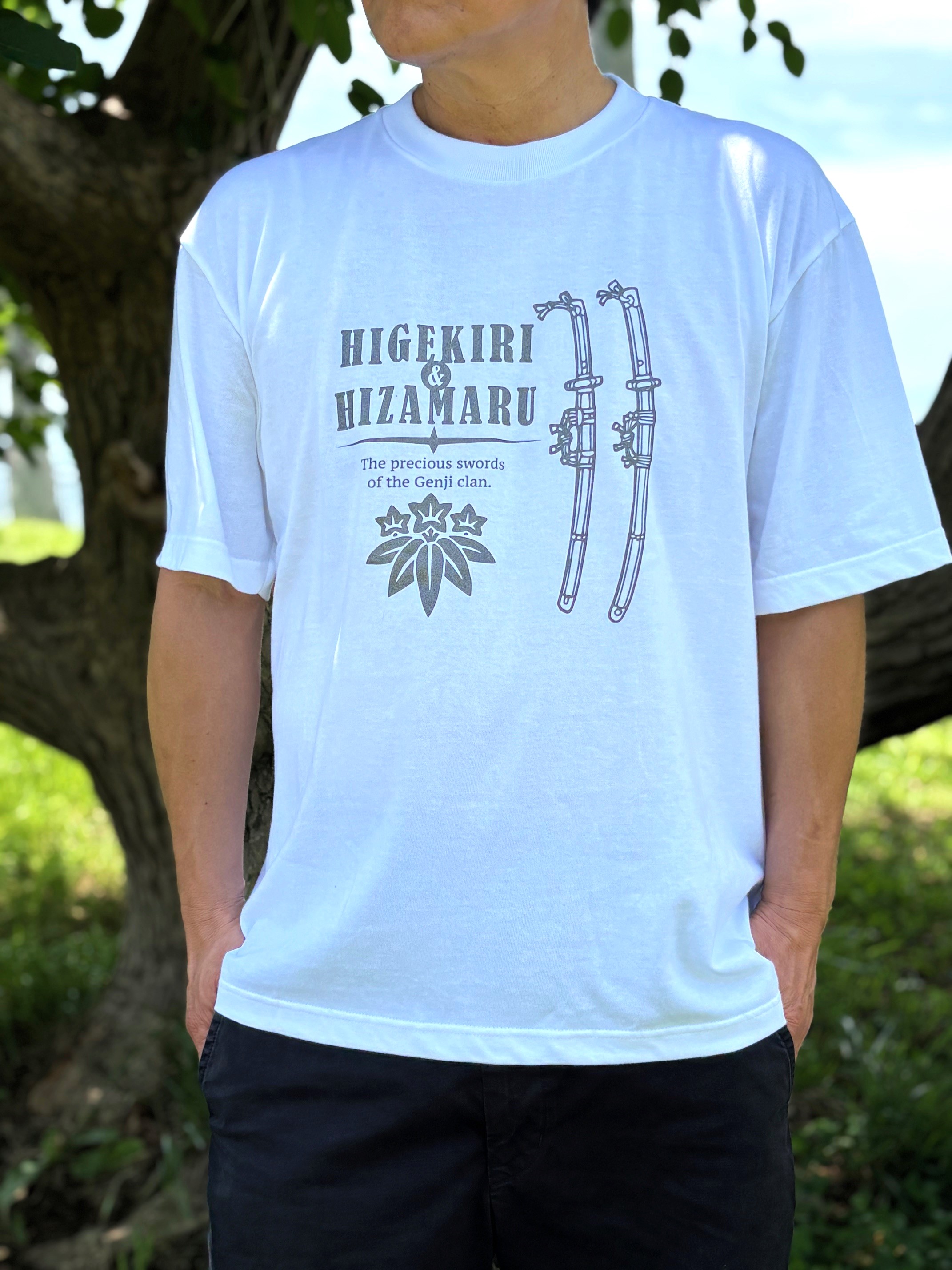 源氏重代の刀　髭切・膝丸ビッグサイズTシャツ