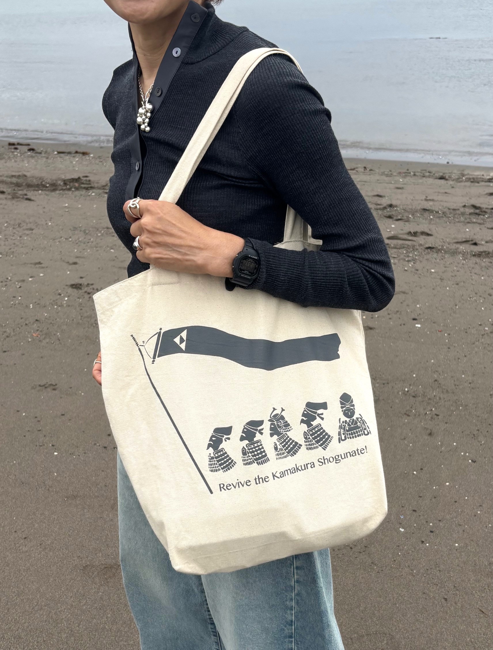 中先代の乱　北条時行ラージトートバッグ　鎌倉幕府を再興せよ！
