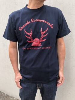 真田左衛門佐Tシャツ　LEFT HIS MARK ON HISTORY