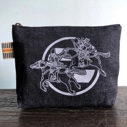 足利尊氏・足利直義デニムポーチ　