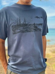 吉田松陰Tシャツ　下田踏海　
