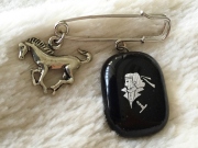 新選組副長　土方歳三揺れるピンブローチ