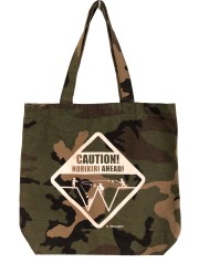 前方注意！堀切イラストキャンバストートバッグ