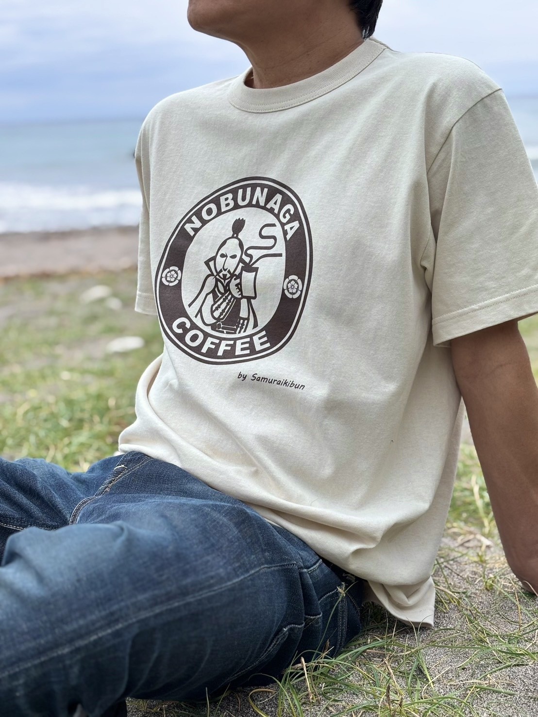 織田信長Ｔシャツ　信長コーヒーロゴTシャツ