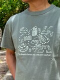 戦国のお城ハイキングイラストTシャツ