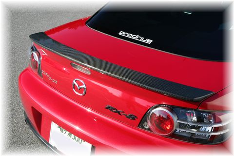 ＲＸ－８・ＳＥ３Ｐ用カーボン製リヤスポイラー／ＲＥＩＤＥＮ（雷電）シリーズ