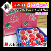 香川県の桃飯山町の桃　丸亀市の桃