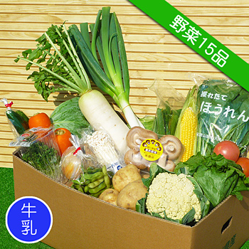 産直あきんど厳選やさいの詰め合わせ。