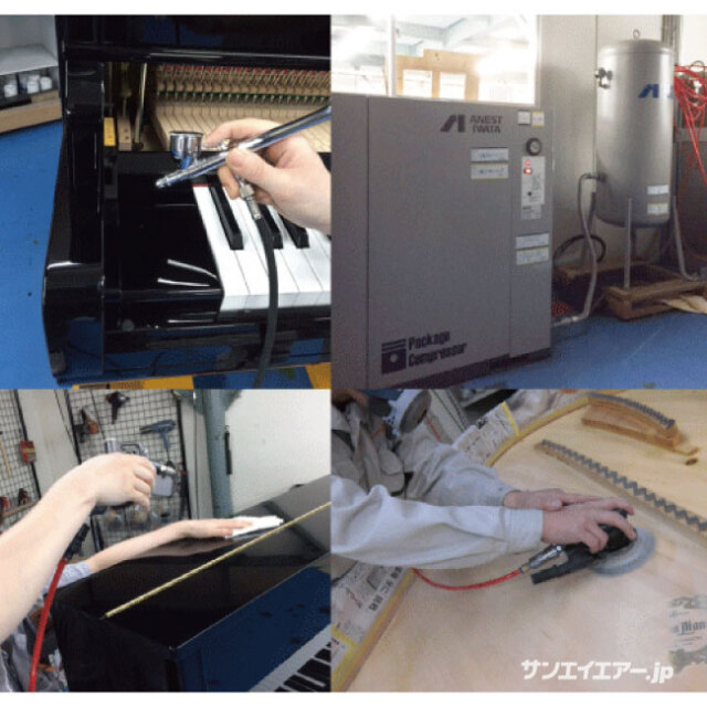 CLP37CF-8.5エアーコンプレッサー（エアーダスター・エアーサンダー）