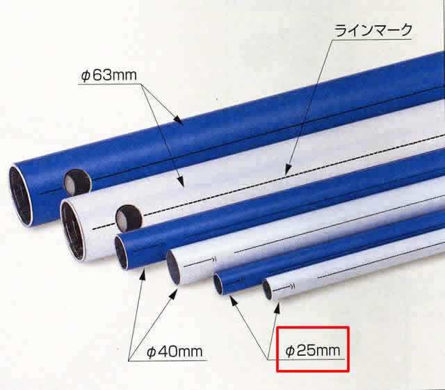 アルミパイプΦ25㎜（日東工器・エアライナー）