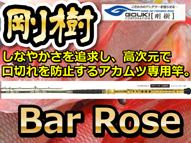 剛樹　Bar Rose(バーローズ）　究極のアカムツ竿　※オーダー手配となります