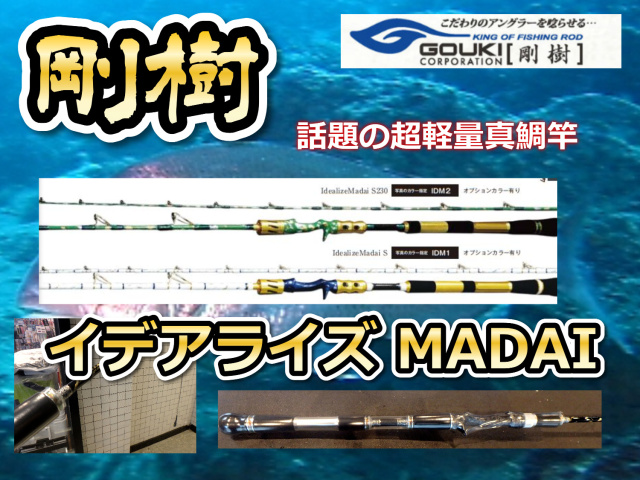 剛樹 　イディアライズMADAI　　超軽量コマセ真鯛モデル　※オーダー手配となります