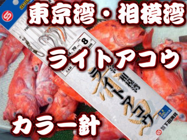 ライトアコウ仕掛け　５本針　　深場釣り仕掛け