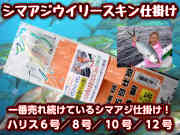外房用ハリス５号追加！　シマアジウイリースキン巻き仕掛け　ハリス5/6/8/10/12号　　実績十分！　一番売れ続けているシマアジ仕掛け