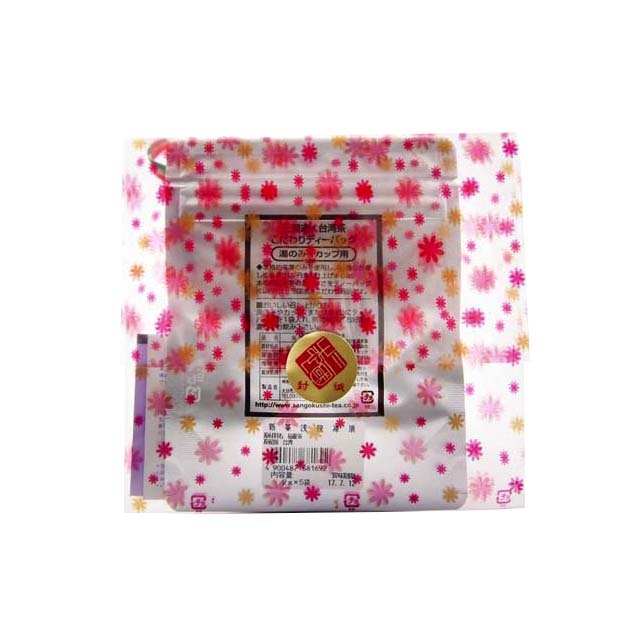 新茶浅焼凍頂/ティーバッグ（ヒモ付)/ラッピング(2g×5パック)