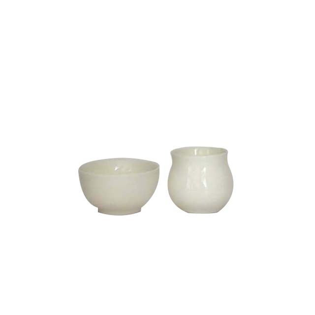 聞香杯セット(白 無地)(丸型)